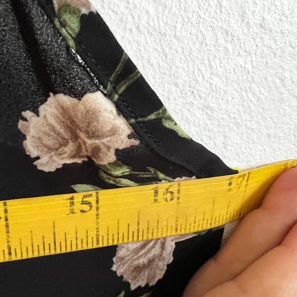 Black Sheer Floral Tank Top, Goth Whimsigoth Grunge Indie Sleaze Fairycore Small - Picture 6 of 7